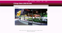 Desktop Screenshot of ogingerbistro.net